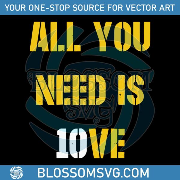 All You Need Is Love 10 Packers SVG