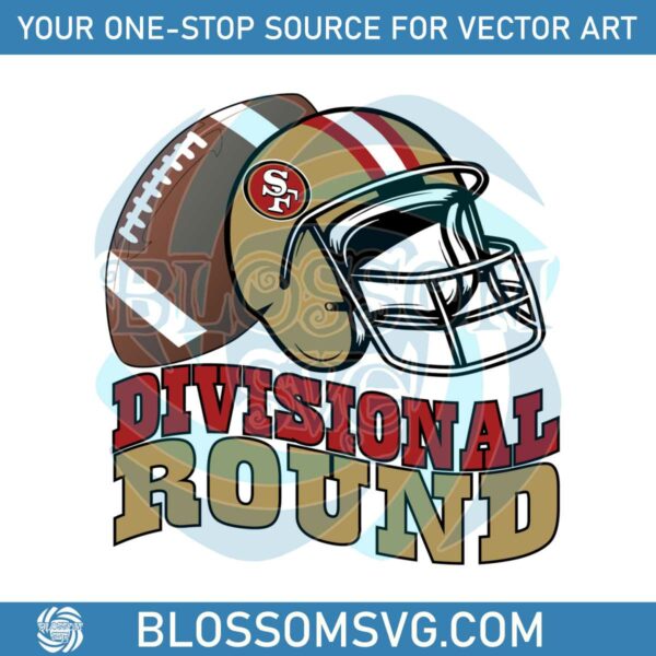 49ers-helmet-football-divisional-round-svg