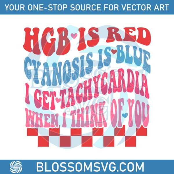 Retro HGB Is Red Cyanosis Is Blue SVG