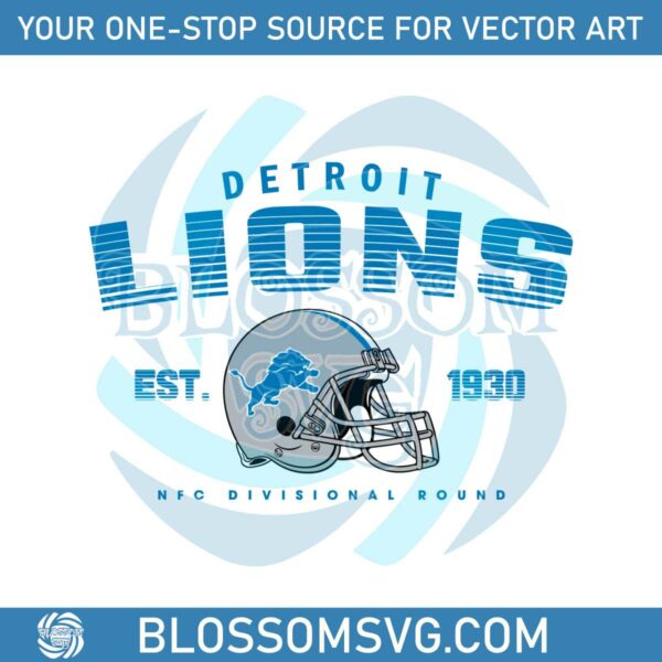 Detroit Lions NFC Divisional Round SVG