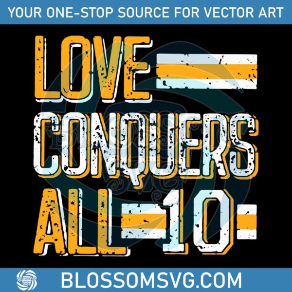 Love Conquers All 10 Packers SVG