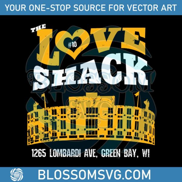 The Love Shack Lambeau Field Stadium SVG