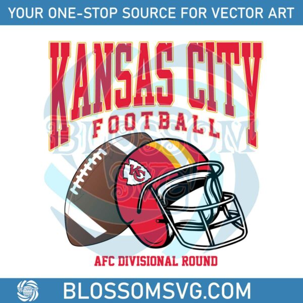 Kansas City AFC Divisional Round Helmet SVG