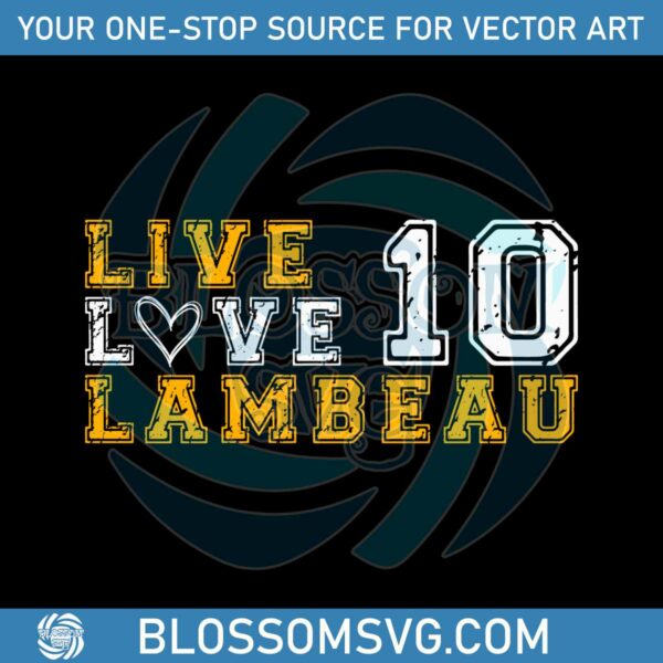 Live Love Lambeau Number 10 Packers SVG