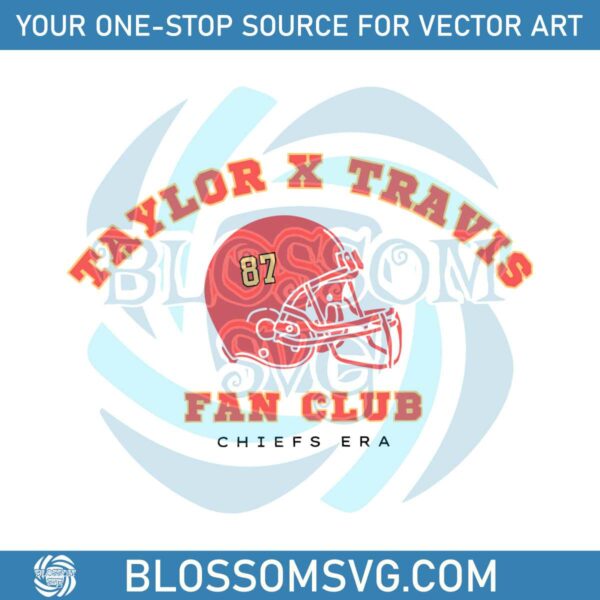 Taylor and Travis Fan Club Chiefs Era SVG