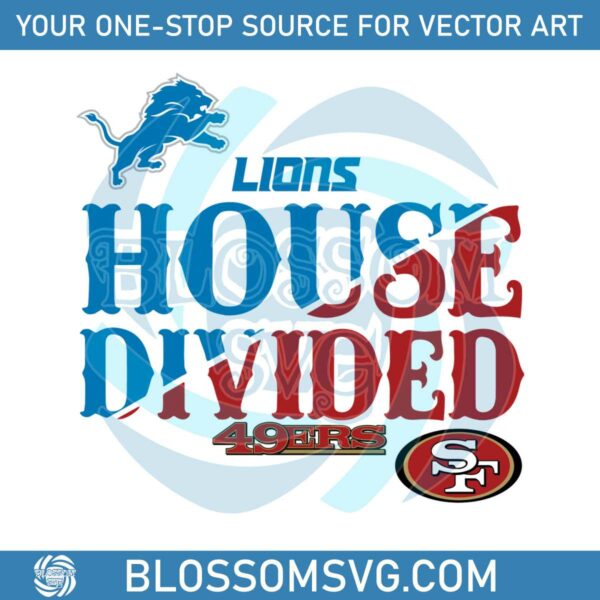 house-divided-detroit-lions-vs-san-francisco-49ers-svg