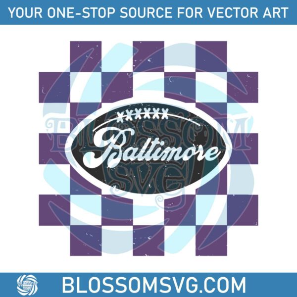 Vintage Baltimore Football NFL Team SVG