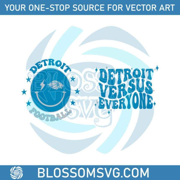 NFL Detroit Versus Everyone SVG