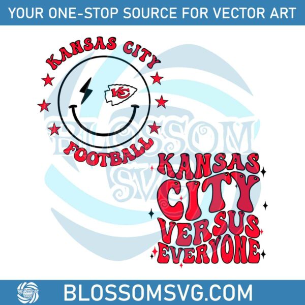 Football Kansas City Versus Everyone SVG