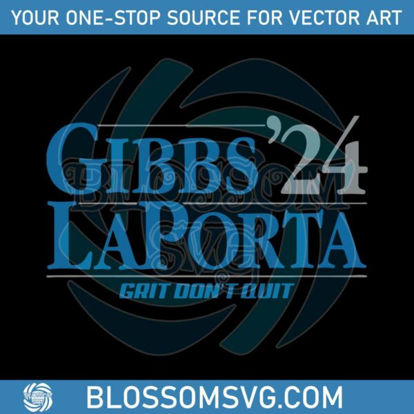 Retro Gibbs Laporta Grit Dont Quit SVG