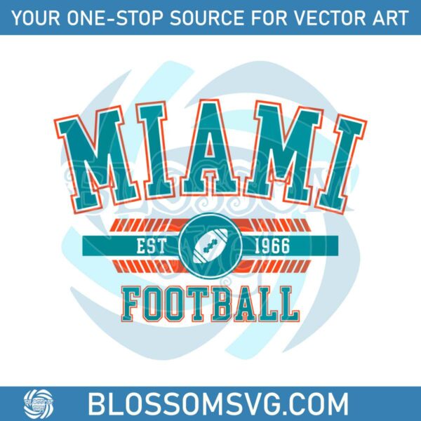Miami Football Svg Cricut Digital Download