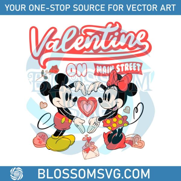 Valentine On Main Street Sweet Love SVG