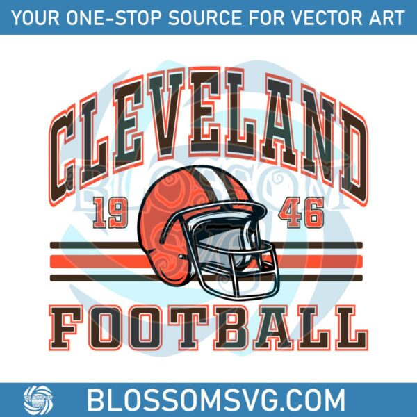 Cleveland 1946 Football Svg Digital Download