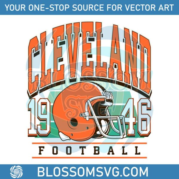 Cleveland 1946 Football NFL Svg Digital Download