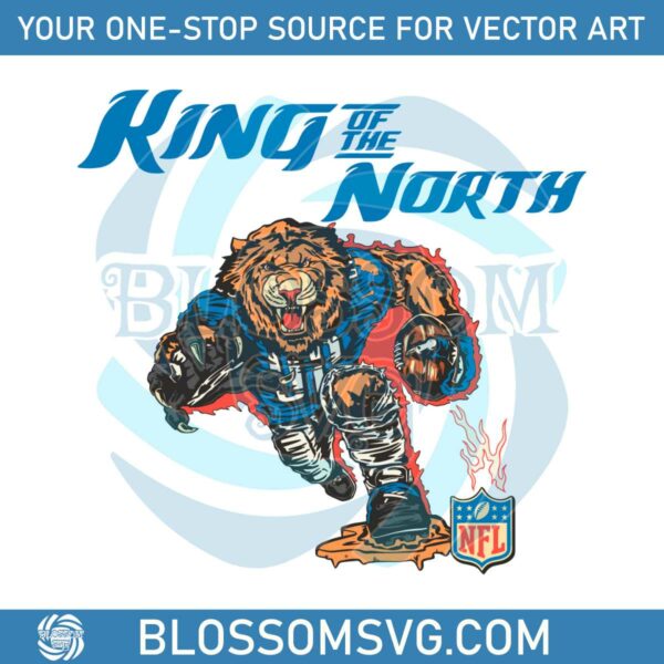 Detroit Lions King Of The North Svg Digital Download