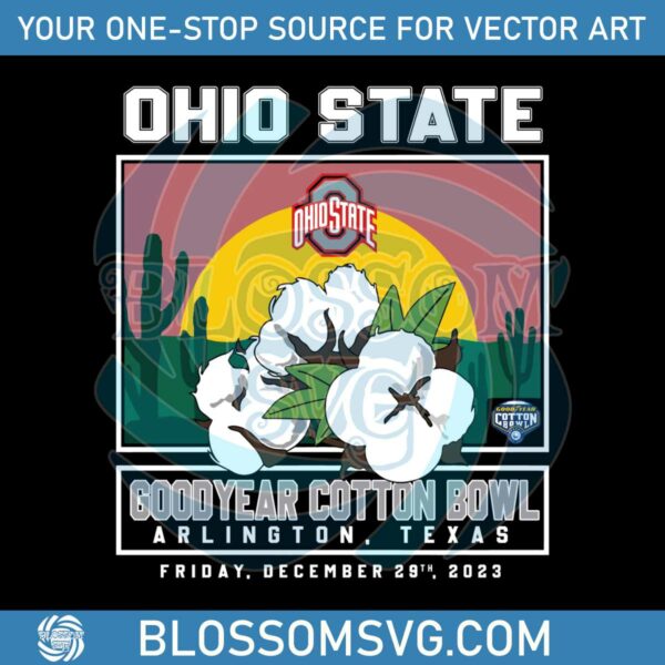 Ohio State Buckeyes 2023 Cotton Bowl SVG