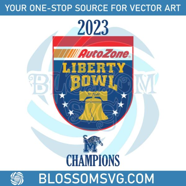Football Liberty Bowl Champions Memphis Tigers SVG