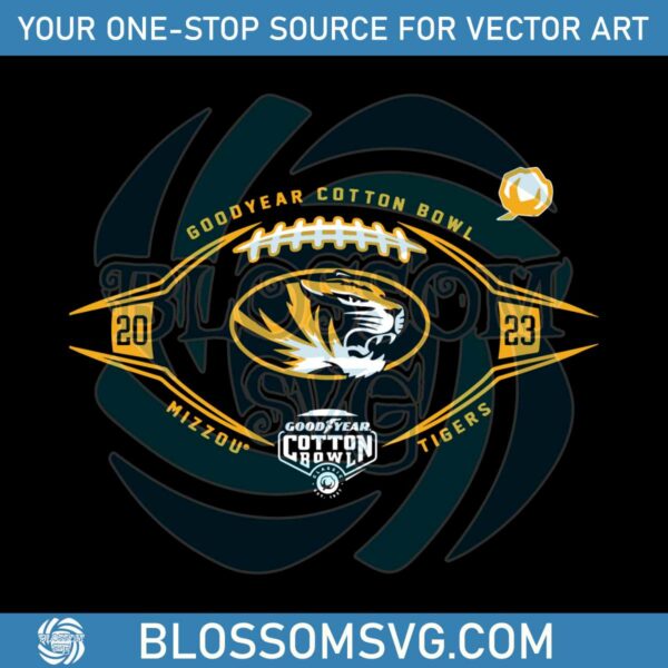 Cotton Bowl Mizzou Tigers Football SVG