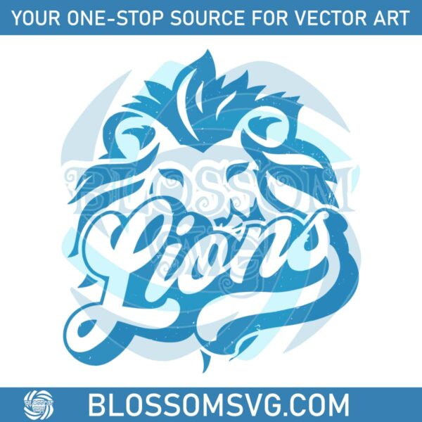 Detroit Lions Logo NFL Football Team SVG