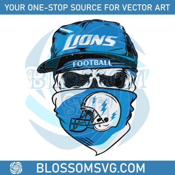 Skull Lions Football NFL Team SVG
