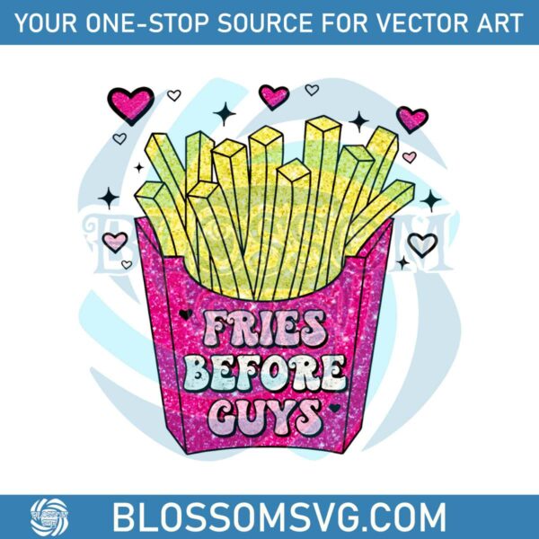 Glitter Fries Before Guys Snacks Valentine PNG