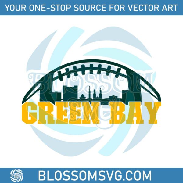 Green Bay Football Skyline Svg Digital Download