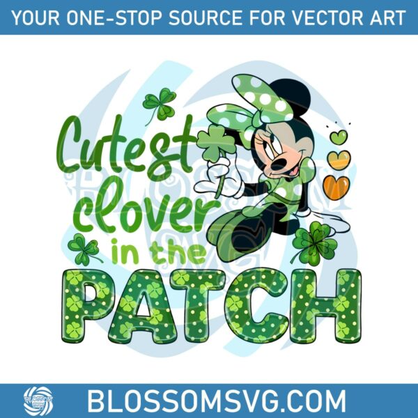 Minnie Cutest Clover In The Patch PNG