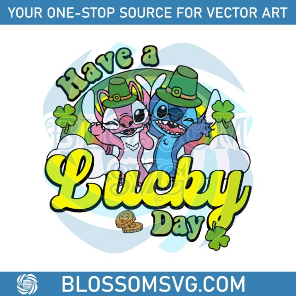 stitch-and-angel-have-a-lucky-day-svg