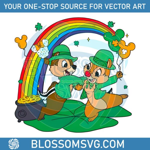 Disney Chip And Dale St Patricks Day PNG