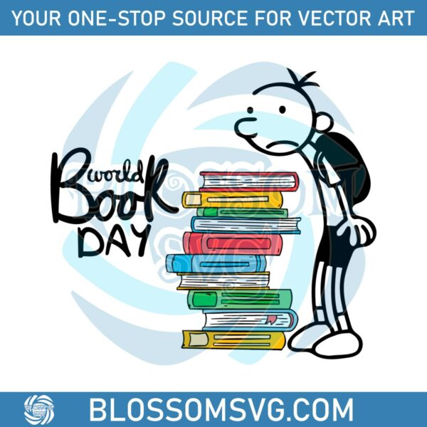 Retro World Book Day Wimpy Kid SVG