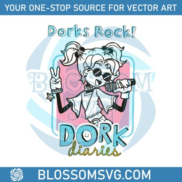 Dorks Rock Dork Diaries World Book Day SVG