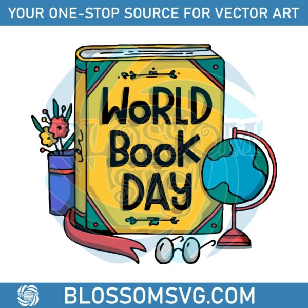 world-book-day-globe-glasses-bookish-svg