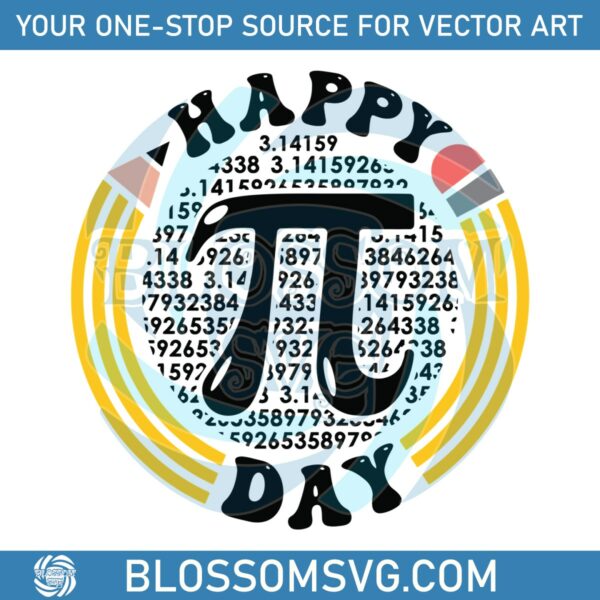 Happy Pi Day Mathematic Pi Symbol SVG