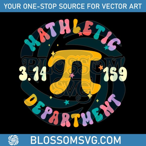 Mathletic Department Pi Number SVG