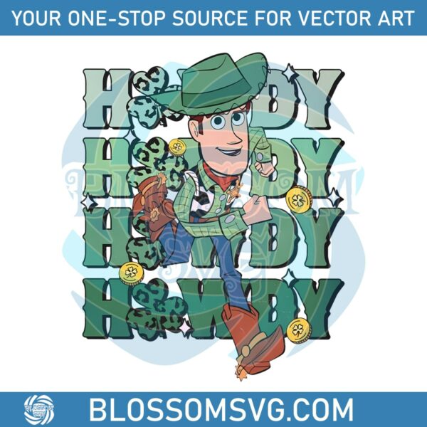 Howdy Toy Story Woody St Patricks Day PNG