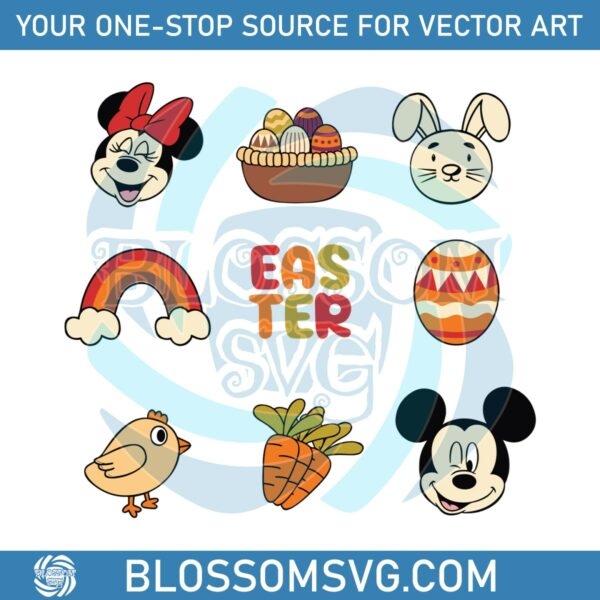 Disney Easter 2024 Mickey And Friends Bunny SVG
