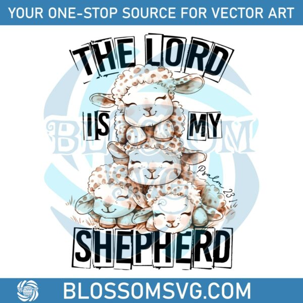 The Lord Is My Shepherd Lamb Easter PNG