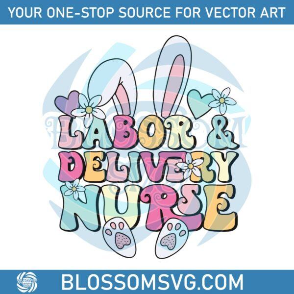 labor-and-delivery-nurse-easter-bunny-svg