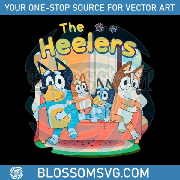 retro-bluey-the-heelers-family-png