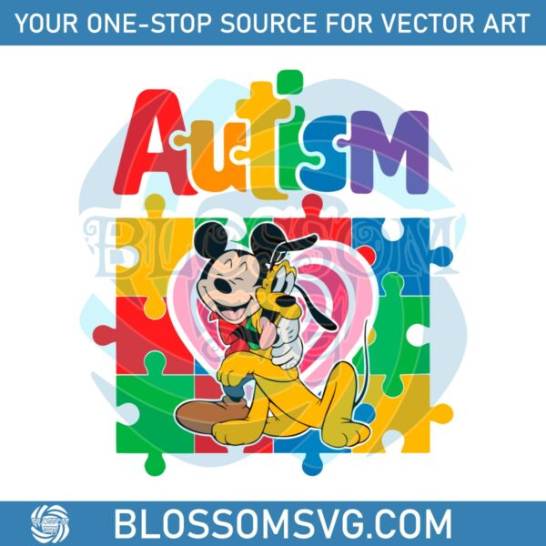 cute-pluto-mickey-mouse-autism-heart-svg
