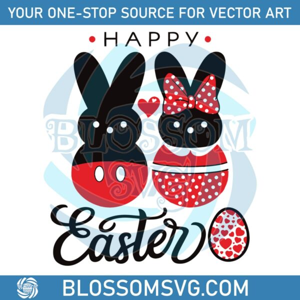 Happy Easter Disney Rabbit Mickey Minnie SVG