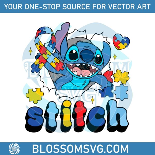 stitch-autism-awareness-ribbon-svg
