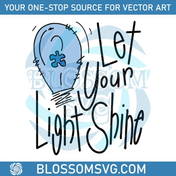 let-your-light-shine-blue-autism-svg