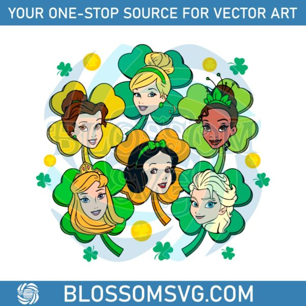 Disney Princess St Patricks Day SVG
