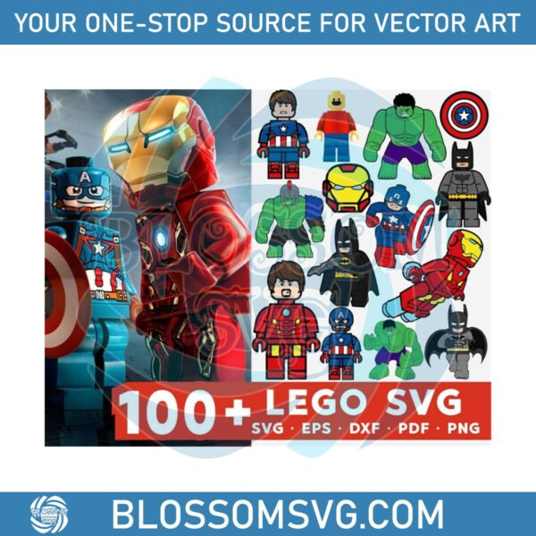100-lego-cartoon-bundle-svg