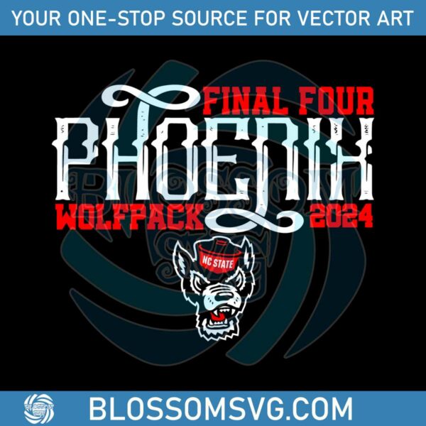 final-four-phoenix-nc-state-wolfpack-2024-svg