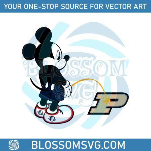 Mickey Uconn Huskies Piss On Purdue Boilermakers SVG