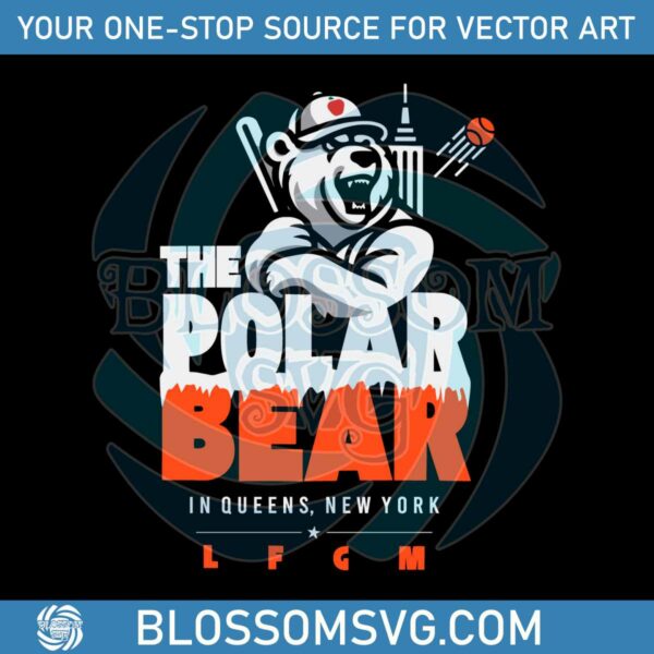 the-polar-bear-in-queens-baseball-svg