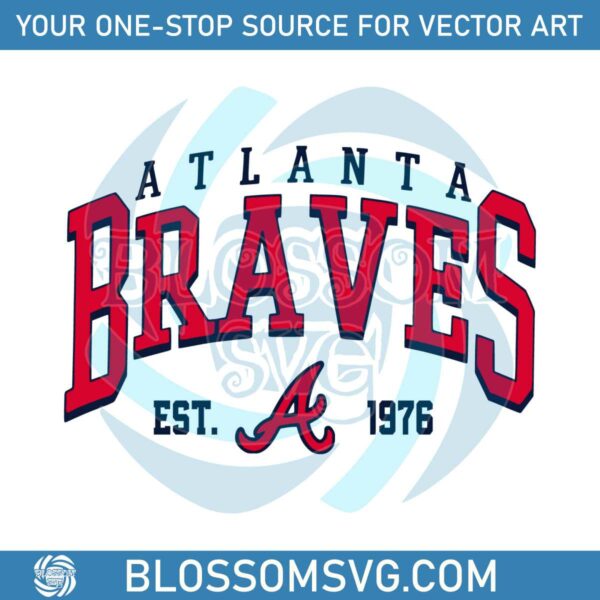Atlanta Braves Est 1976 MLB Team SVG