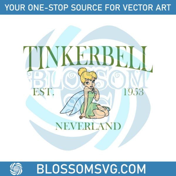 Disney Tinker Bell Neverland Est 1953 SVG